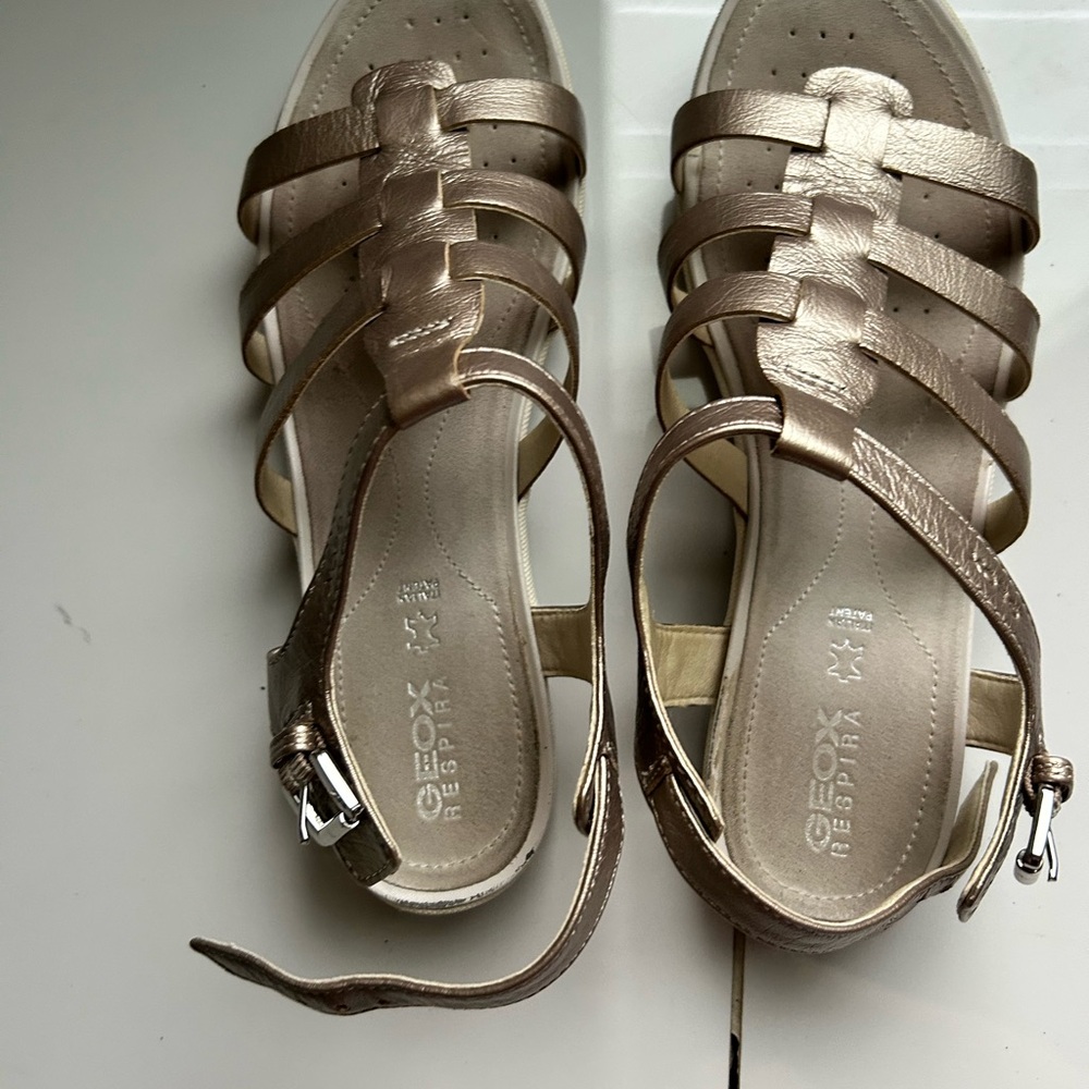Geox Women's Bronze Strappy Sandals